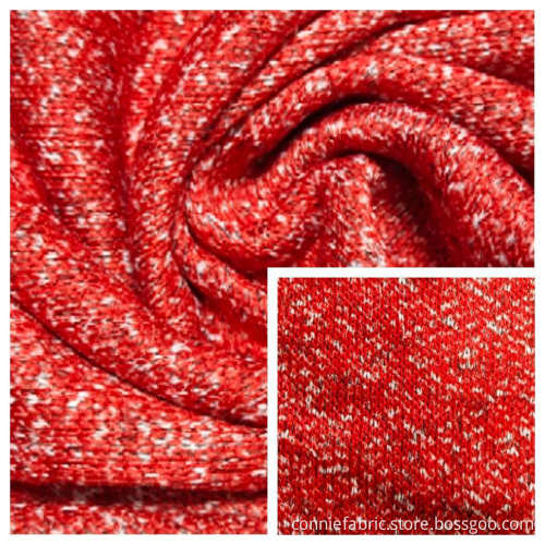 100% polyester Hacci Fleece tyg färgad